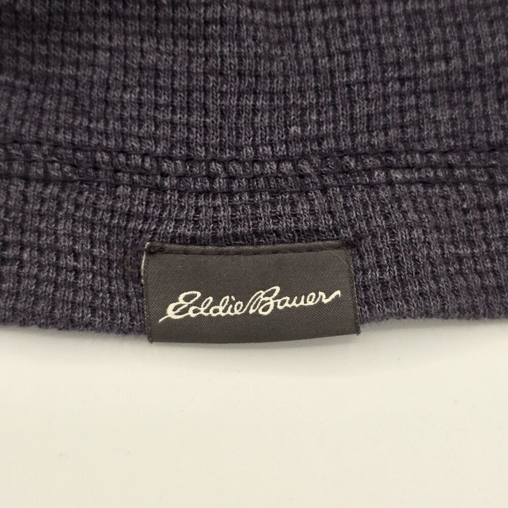 Eddie Bauer Mens Henley Thermal Shirt Size 3XB Dark Gray Big & Tall - Picture 7 of 8